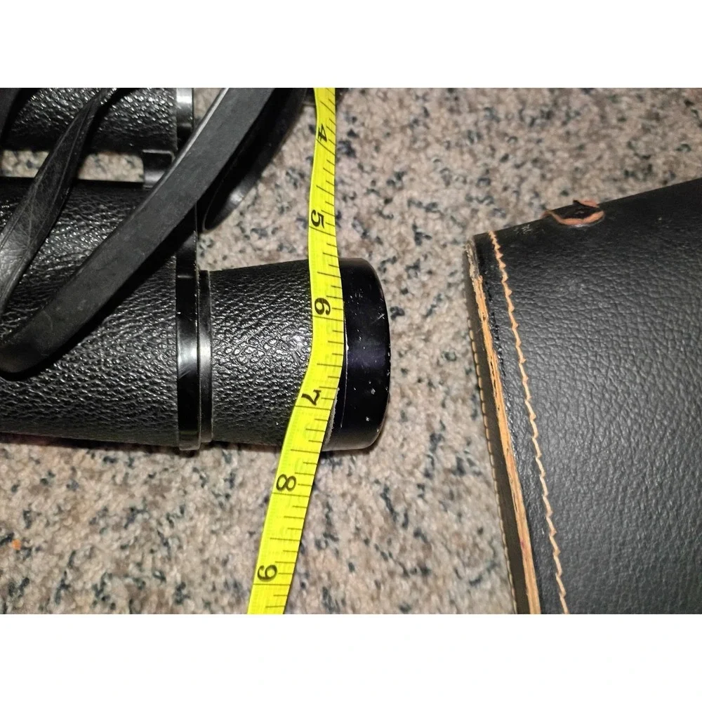 Vintage Gold Crest Coated Binoculars With Hard case Red Lining  7x50‎